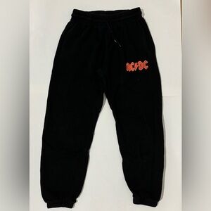 AC/DC Aéropostale black sweatpants, M